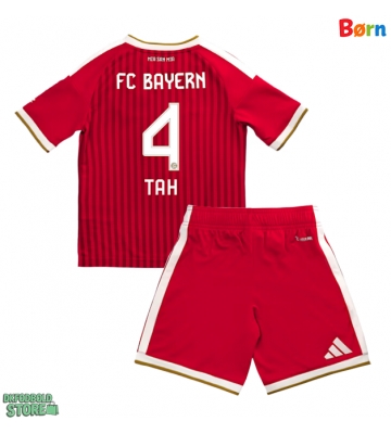Bayern Munich Jonathan Tah #4 Replika Babytøj Hjemmebanesæt Børn 2026-27 Kortærmet (+ Korte bukser)